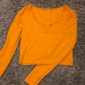 Forever 21 Long Sleeve Crop Top